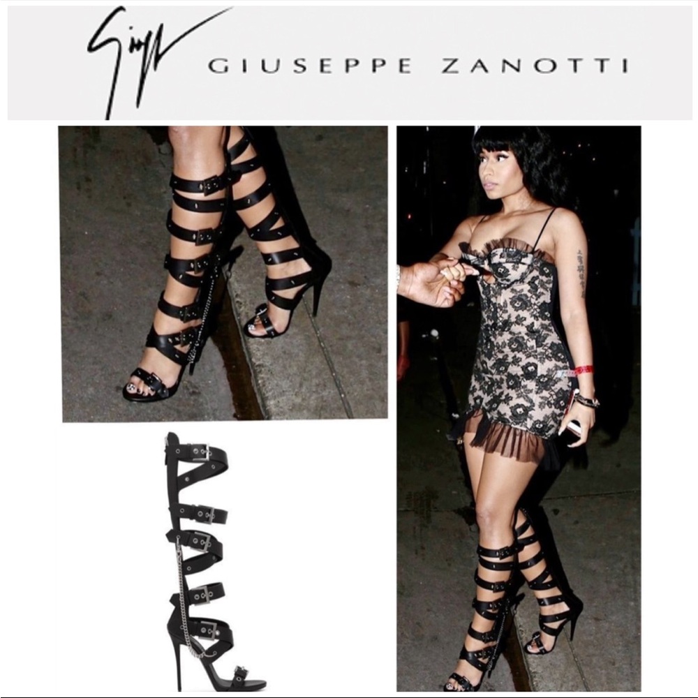 GIUSEPPE ZANOTTI 🌟20th Anniversary Edition🌟 Trapt Knee High Gladiator heels
